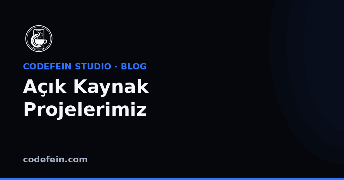 Açık Kaynak ve Ücretsiz Projelerimiz